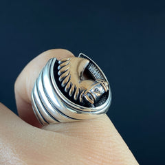 Horse 925 Sterling Silver Men Ring