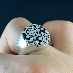 Mechanical Engineer 925 Solid Silver Handmade Ring