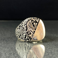 Classic 925 Sterling Silver Ring For Mens