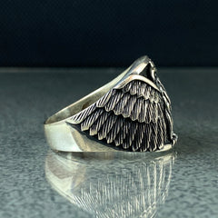 Eagle Winged 925 Sterling Silver Animal Ring