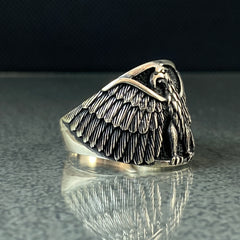 Eagle Winged 925 Sterling Silver Animal Ring