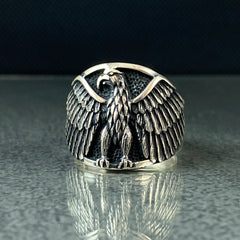 Eagle Winged 925 Sterling Silver Animal Ring