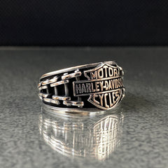 Harley Davidson 925 Solid Silver Ring