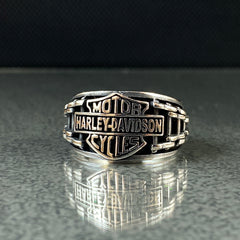 Harley Davidson 925 Solid Silver Ring