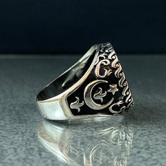 Seal of Solomon Star of David 925 Sterling Silver Ring