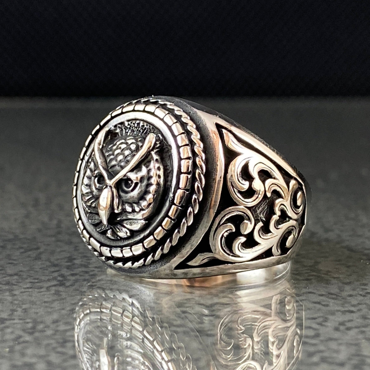 Owl Animal 925 Sterling Silver Ring