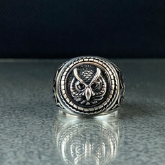 Owl Animal 925 Sterling Silver Ring