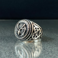 Owl Animal 925 Sterling Silver Ring