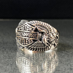 Harley Davidson 925 Sterling Silver Ring