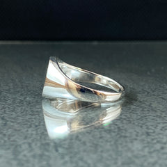 Minimalist Pinky Simple Men Ring 925 Solid Silver