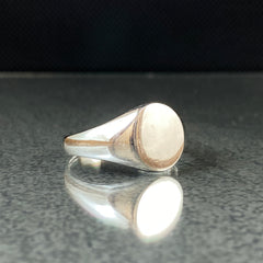 Minimalist Pinky Simple Men Ring 925 Solid Silver