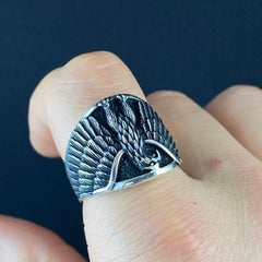 Eagle Winged 925 Sterling Silver Animal Ring