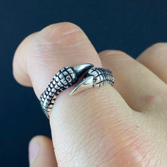 Eagle Claw 925 Silver Men Ring, Gift Jewelry For Biker