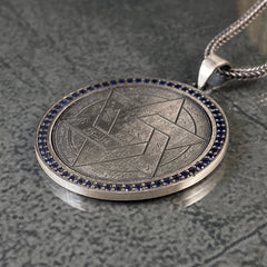 Seal Of Solomon Necklace 925 Sterling Silver