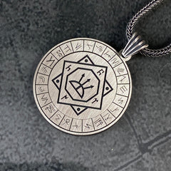 Seal Of Oghuz Khagan 925 Sterling Silver Necklace