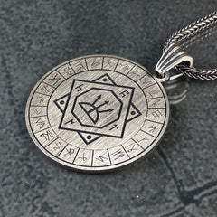 Seal Of Oghuz Khagan 925 Sterling Silver Necklace