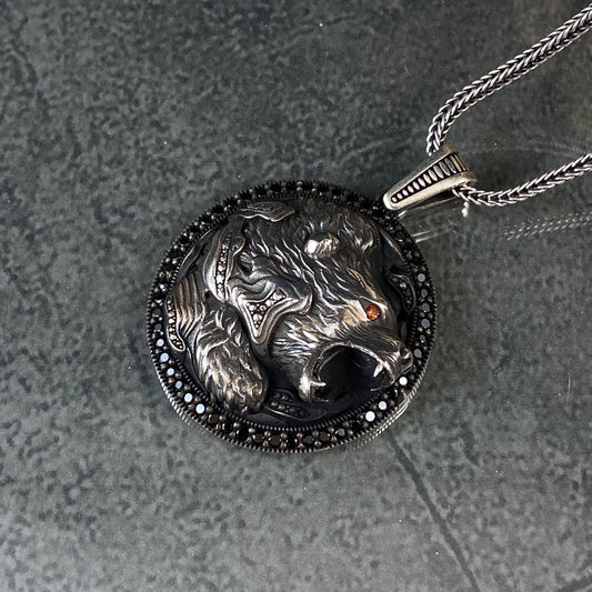 925 Sterling Silver Tiger Necklace