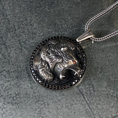 925 Sterling Silver Tiger Necklace