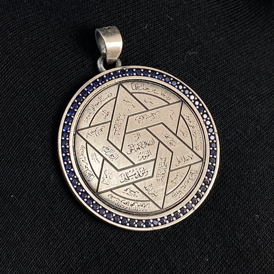 Seal Of Solomon Necklace 925 Sterling Silver