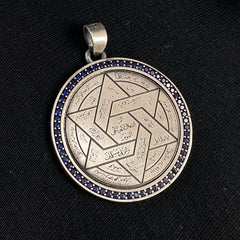 Seal Of Solomon Necklace 925 Sterling Silver