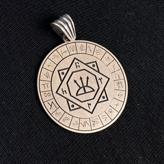 Seal Of Oghuz Khagan 925 Sterling Silver Necklace