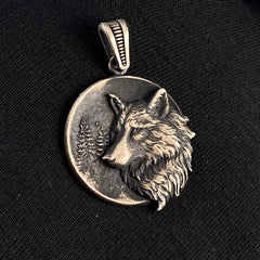 Wolf 925 Sterling Silver Necklace