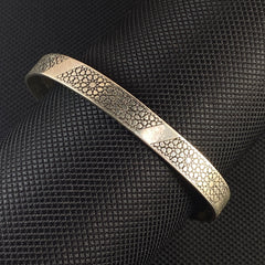 925 Sterling Silver Cuff Bracelet For Men