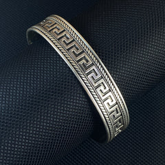 925 Sterling Silver Cuff Bracelet For Men