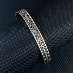 925 Sterling Silver Cuff Bracelet For Men