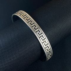 925 Solid Silver Handmade Men Cuff Bracelet