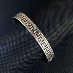 925 Solid Silver Handmade Men Cuff Bracelet