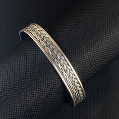 925 Sterling Silver Cuff Bracelet For Men