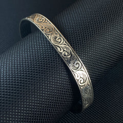 925 Sterling Silver Cuff Bracelet For Men