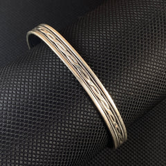 925 Sterling Silver Cuff Bracelet For Men