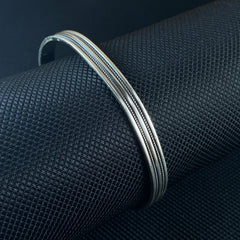 925 Sterling Silver Cuff Bracelet For Men