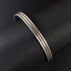 925 Sterling Silver Cuff Bracelet For Men