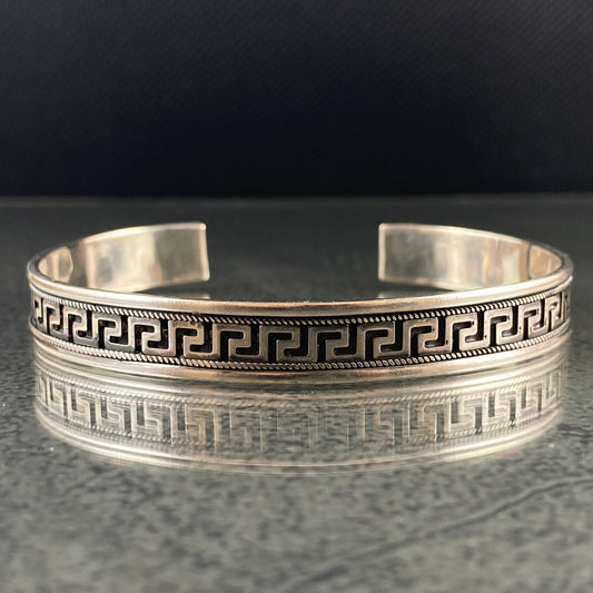 925 Sterling Silver Cuff Bracelet For Men