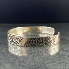 925 Sterling Silver Cuff Bracelet For Men