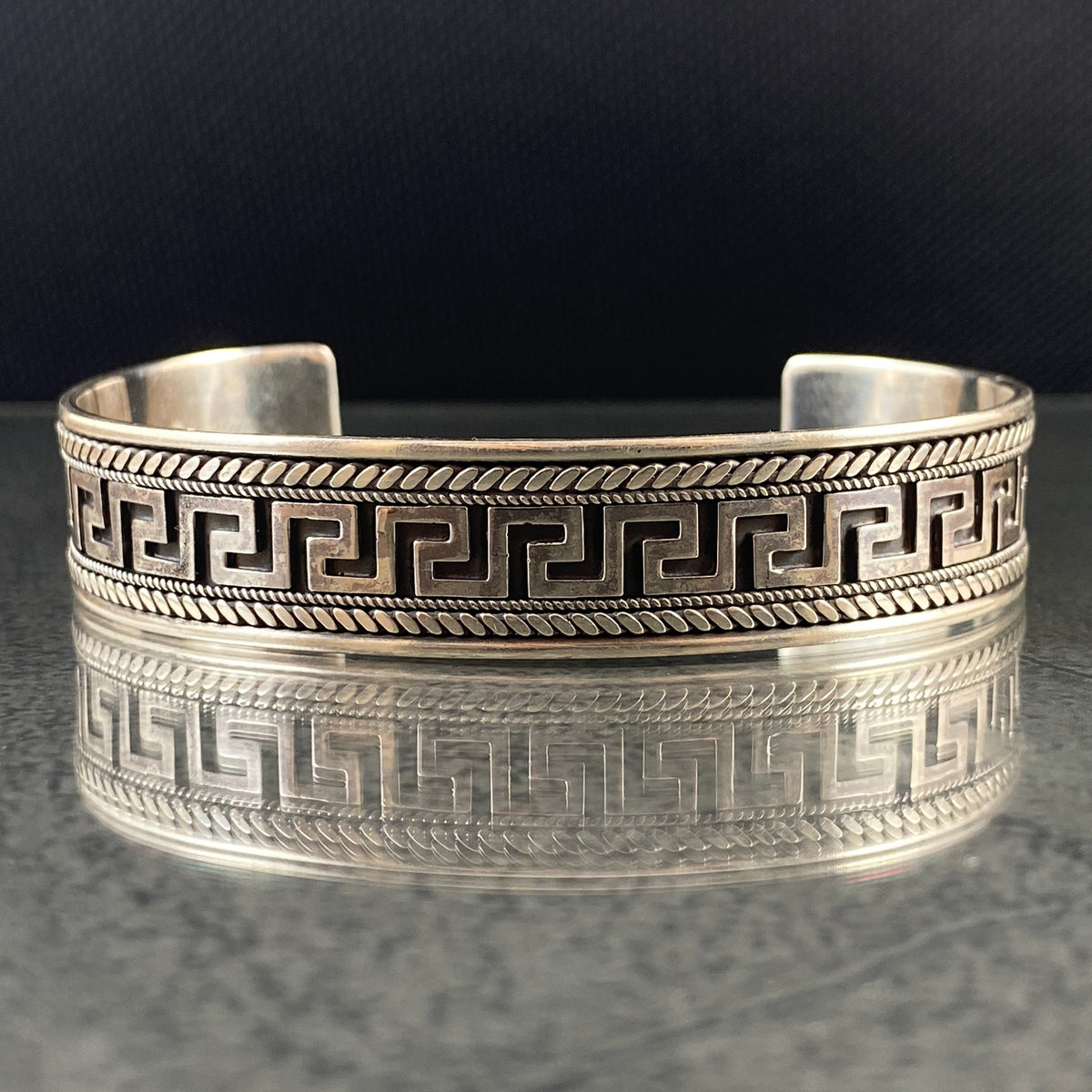 925 Sterling Silver Cuff Bracelet For Men