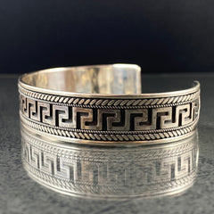 925 Sterling Silver Cuff Bracelet For Men