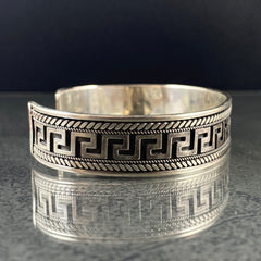 925 Sterling Silver Cuff Bracelet For Men