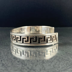 925 Solid Silver Handmade Men Cuff Bracelet