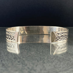 925 Sterling Silver Cuff Bracelet For Men