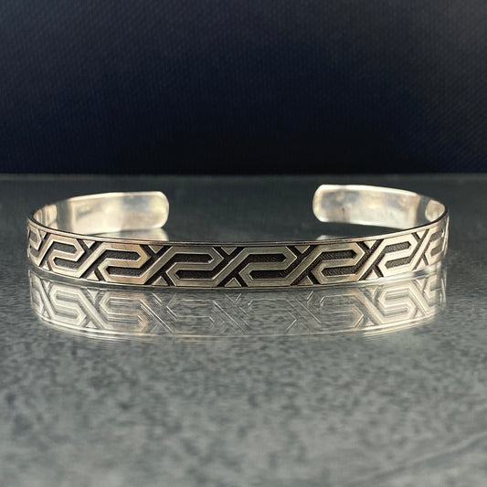 925 Sterling Silver Cuff Bracelet For Men