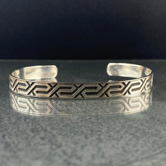 925 Sterling Silver Cuff Bracelet For Men