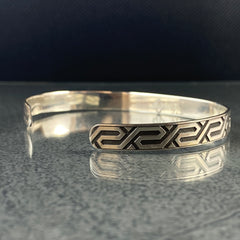 925 Sterling Silver Cuff Bracelet For Men