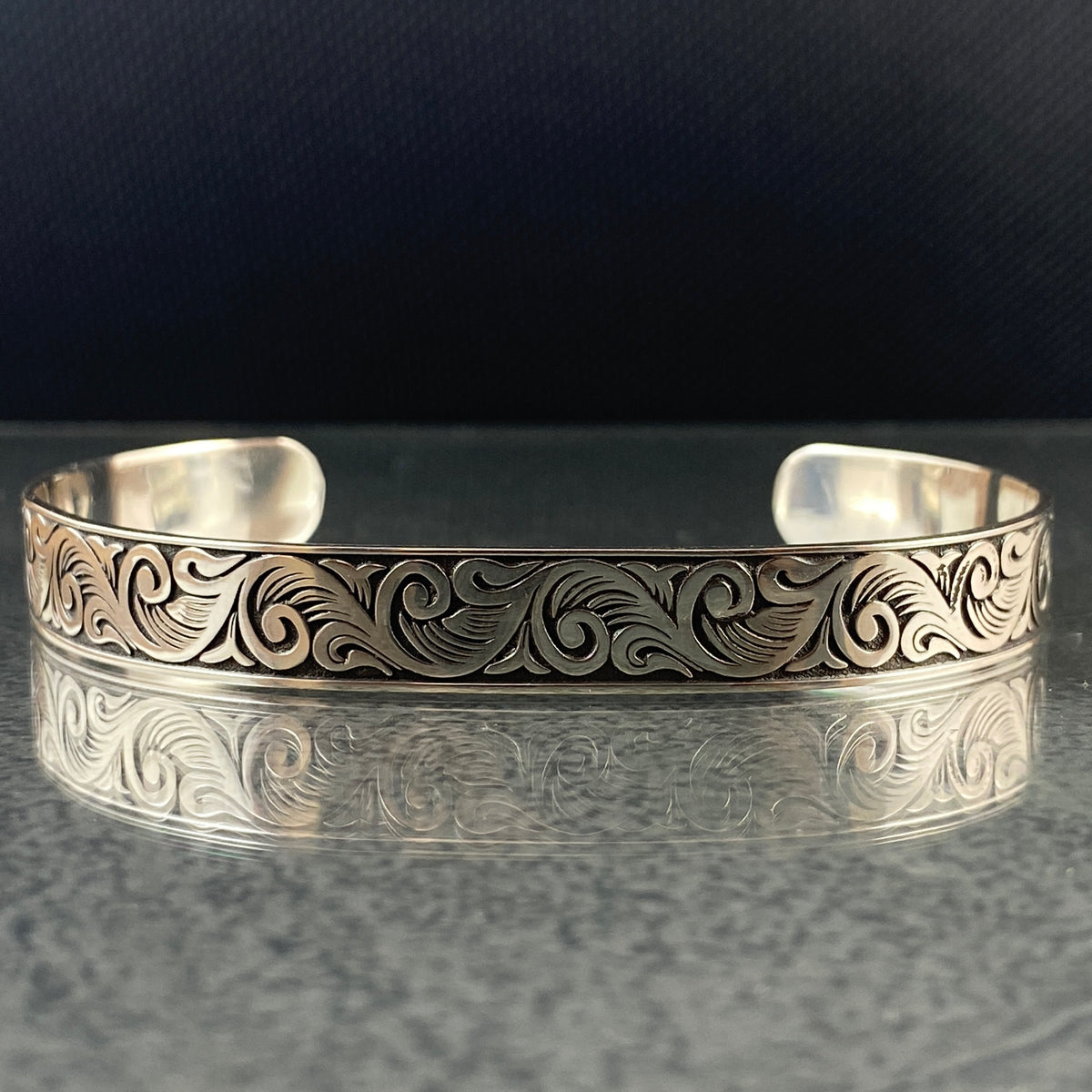 925 Sterling Silver Cuff Bracelet For Men