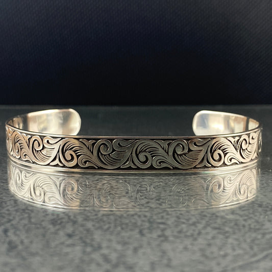 925 Sterling Silver Cuff Bracelet For Men