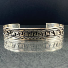 925 Sterling Silver Cuff Bracelet For Men