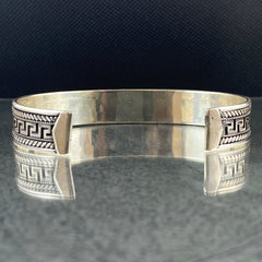 925 Sterling Silver Cuff Bracelet For Men